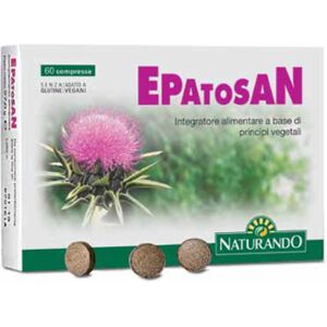 Naturando Srl Naturando Epatosan - Integratore per la Salute del Fegato - 60 Compresse