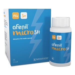 Piam Farmaceutici Spa Afenil Micro 3H - Microcompresse a Rilascio Ritardato per Fenilchetonuria - 440g (4 barattoli da 110g)