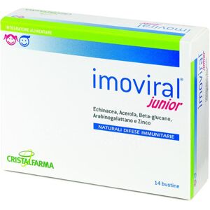 Cristalfarma Srl Cristalfarma - Imoviral Junior Integratore per Difese Immunitarie dei Bambini - 14 Bustine