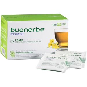 Bios Line Buonerbe Tisana Forte 20 Bustine - Integratore Alimentare a Base di Piante per la Regolarità Intestinale