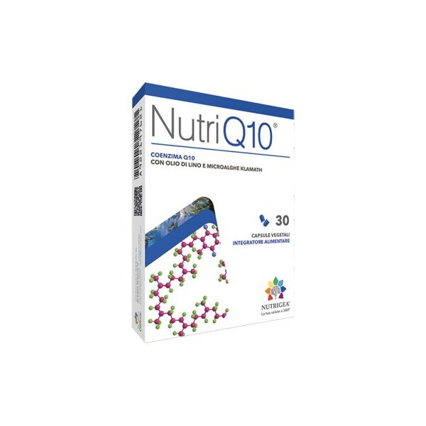 nutrigea nutriq10 30 capsule - integratore di coenzima q10 per la salute cardiaca