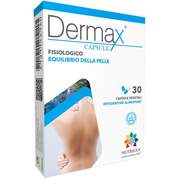 nutrigea srl dermax - azione antinfiammatoria 30 capsule - integratore naturale per il benessere generale