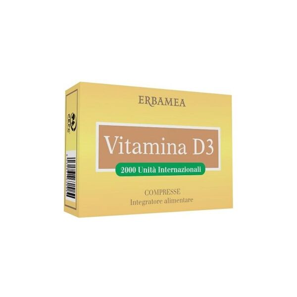 erbamea srl vitamina d3 - marca xyz - integratore alimentare - 90 compresse - regola il funzionamento muscolare e il sistema immunitario