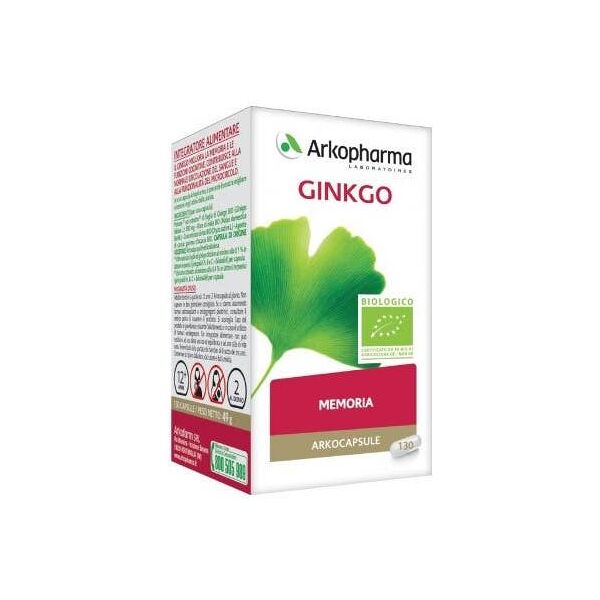 arkofarm srl arkopharma ginkgo bio 45 capsule - integratore alimentare a base di ginkgo