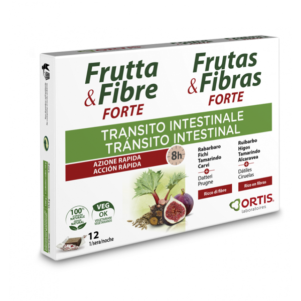 ortis laboratoires pgmbh ortis frutta & fibre forte 12 cubetti