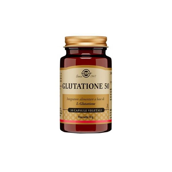 solgar it. multinutrient spa solgar - glutatione 50 capsule vegetali - potente antiossidante per il benessere generale