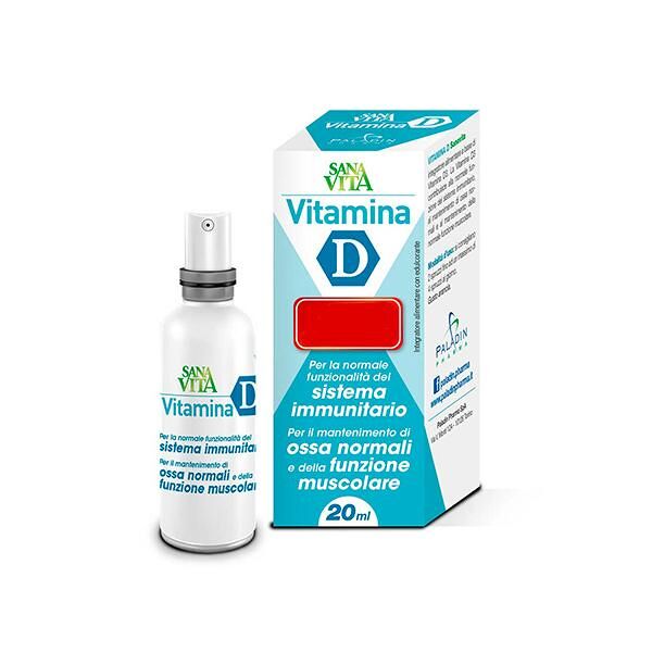 paladin pharma spa sanavita vitamina d spray - integratore per il sistema immunitario, ossa e muscoli