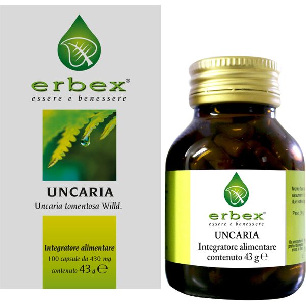 aeffe erbex - unicaria tormentosa 100 capsule 430mg: integratore alimentare per le difese naturali