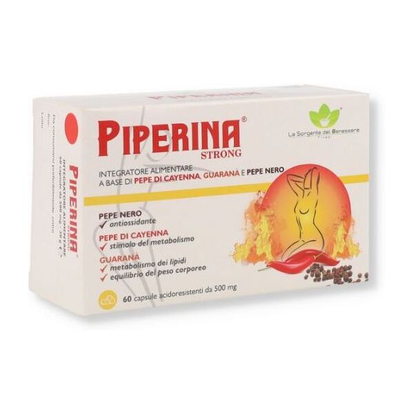 la sorgente del benessere srl piperina strong - integratore per l'accelerazione del metabolismo