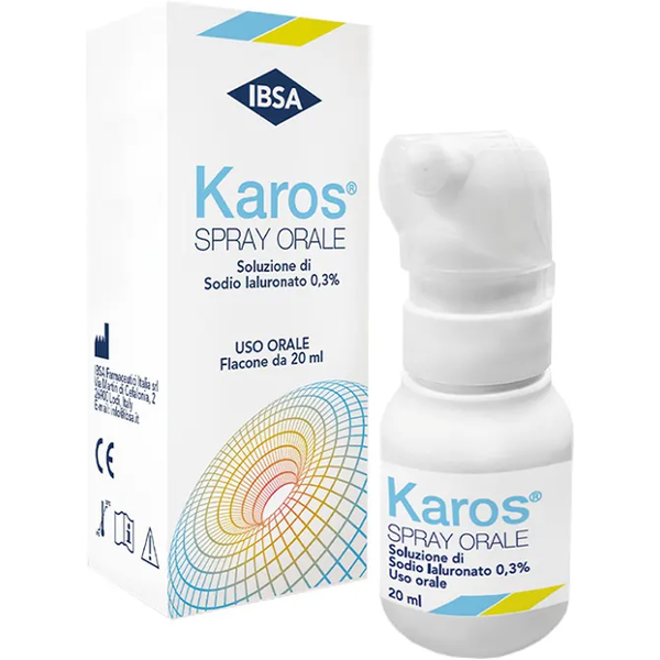 ibsa farmaceutici italia srl karos spray orale 0,3% 20ml - soluzione antisettica per gola e bocca