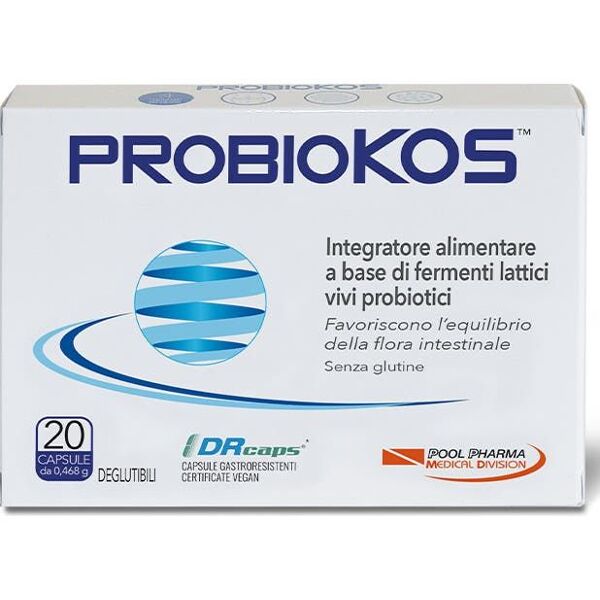 pool pharma probio probiokos integratore alimentare di fermenti lattici 20 capsule