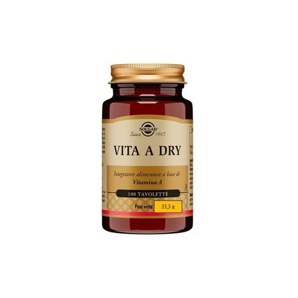 solgar it. multinutrient spa solgar - vita a dry 100 tavolette: integratore di vitamina a per la salute oculare e immunitaria