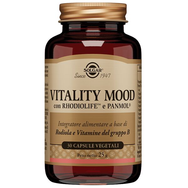 solgar it. multinutrient spa solgar - vitality mood 30 capsule vegetali - integratore per il benessere emotivo - con estratti naturali