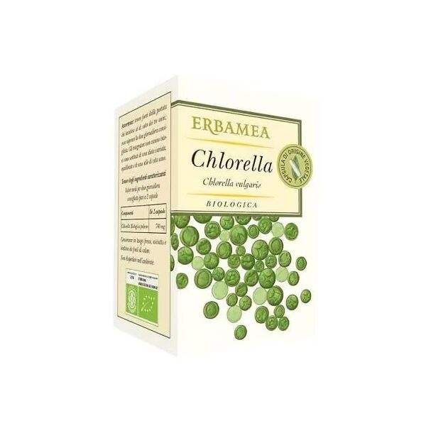 erbamea srl chlorella biologica - marcaxyz - integratore alimentare 50 capsule - superfood ricco di nutrienti