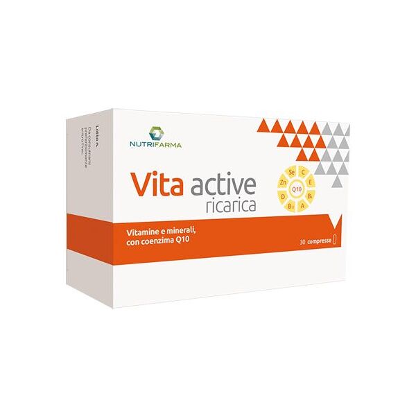 aqua viva srl vita active ricarica - 30 compresse, integratore multivitaminico energizzante