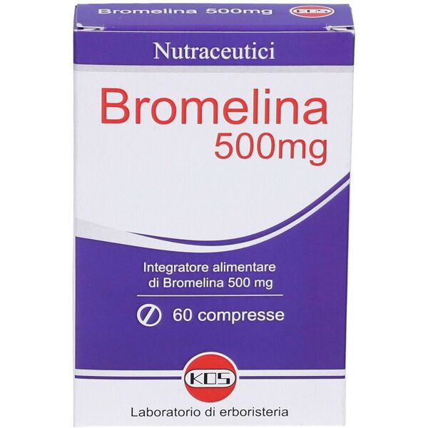 KOS Srl KOS, Bromelina 500mg, 60 Compresse