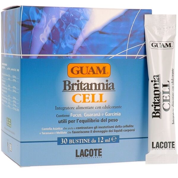 lacote guam - britannia cell guam 30 bustine, integratore per il benessere cellulare