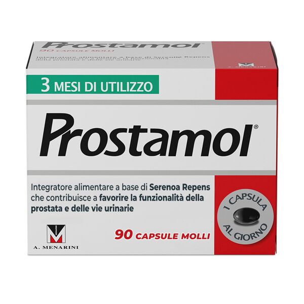 a.menarini ind.farm.riun.srl prostamol: integratore per la salute di prostata e vie urinarie - 90 capsule molli