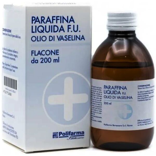 polifarma benessere srl paraffina liquida - olio di vaselina 200 ml