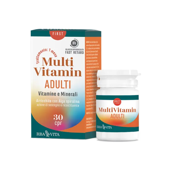 erba vita multivitamin adulti vitamine e minerali 30 compresse