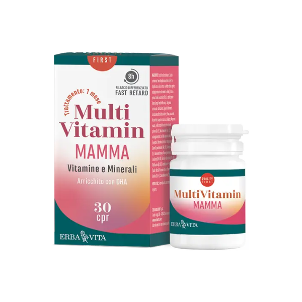 erba vita multivitamin mamma vitamine e minerali 30 compresse