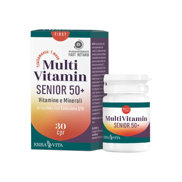 erba vita multivitamin - senior 50+ integratore alimentare 30 compresse