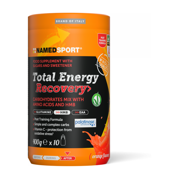 namedsport srl named sport - total energy recovery orange 400g - integratore energetico e recupero all'arancia