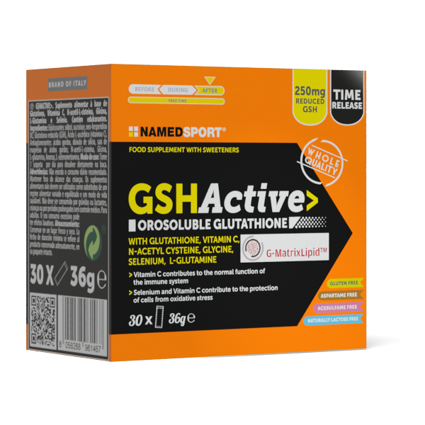 namedsport srl named sport - gshactive 30 bustine - integratore antiossidante con glutatione per il benessere del corpo