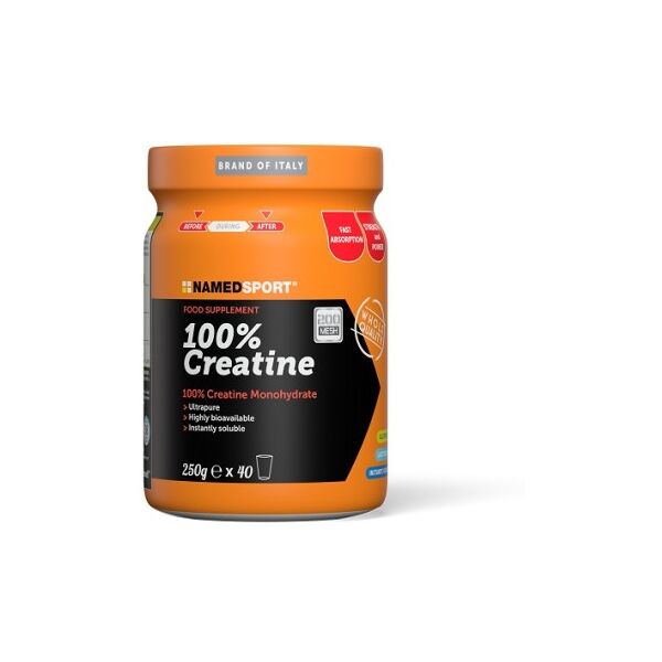 namedsport srl named sport - 100% creatine 250g - integratore di creatina per aumentare la performance atletica