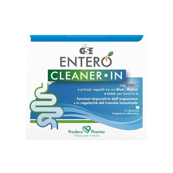 prodeco pharma srl gse entero cleaner-in integratore per il benessere intestinale - 14 bustine