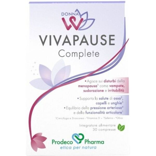 prodeco pharma donnaw vivapause complete 30 compresse - vegan