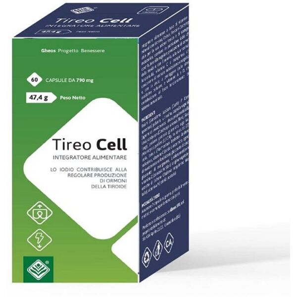 gheos tireo cell 60 capsule - integratore per la salute della tiroide