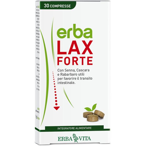 erba vita erbalax forte - integratore alimentare per favorire il transito intestinale 30 compresse