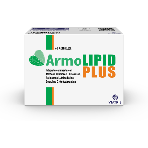 gmm farma srl armolipid plus 60 compresse - integratore per il colesterolo con astaxantina, berberina e coenzima q10