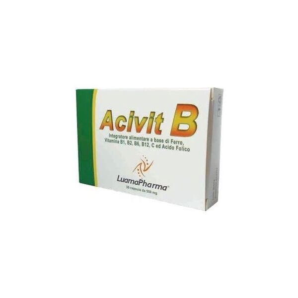 luama pharma srl acivit b 30 cps capsule - integratore di vitamine del gruppo b - confezione da 30 capsule