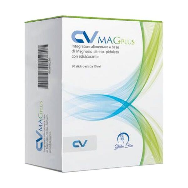 cv medical srl cv mag plus stick pack 15 ml - integratore di magnesio citrato e pidolato