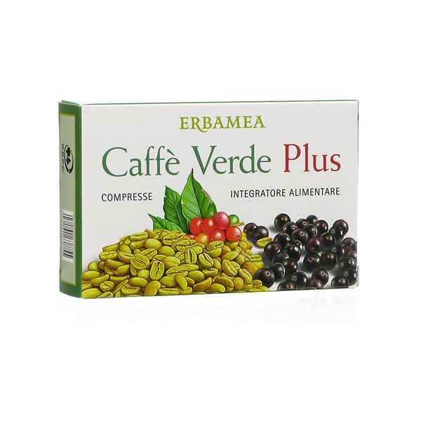 erbamea srl caffè verde plus - integratore alimentare per il sostegno metabolico 24 compresse - brucia grassi e perdita di peso