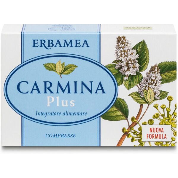 erbamea srl erbamea - carmina plus 24 compresse 19,2g - integratore per il benessere digestivo e il comfort addominale