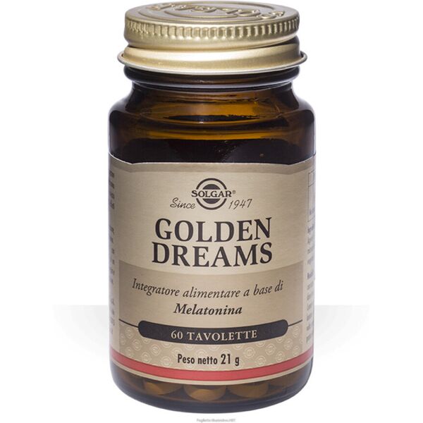 solgar it. multinutrient spa solgar - golden dreams 60 tavolette per un sonno riposante e un benessere notturno