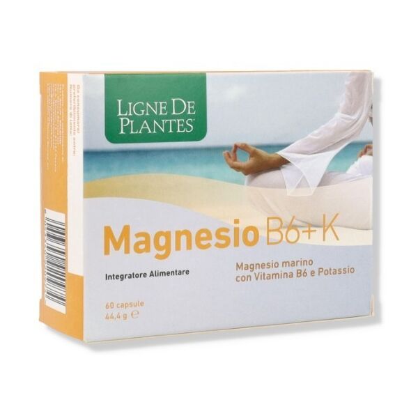 natura service srl integratore magnesio b6 + k - 60 capsule per benessere muscolare e nervoso