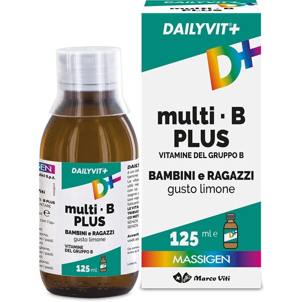 marco viti farmac massigen dailyvit multi b plus - sciroppo 125ml - integratore multivitaminico b