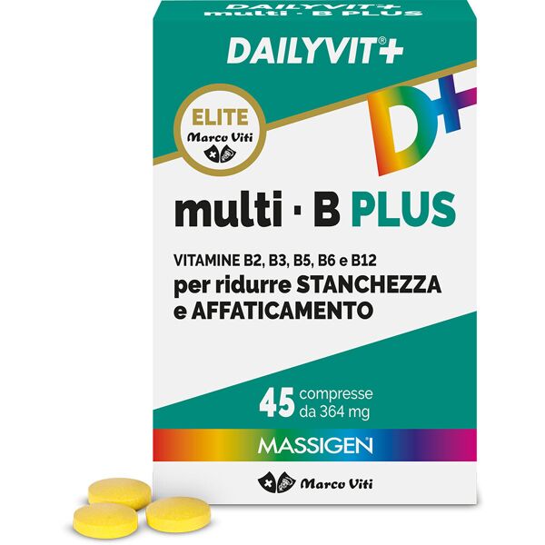 marco viti farmaceutici spa massigen dailyvit multi-b plus 45 compresse - integratore multivitaminico b