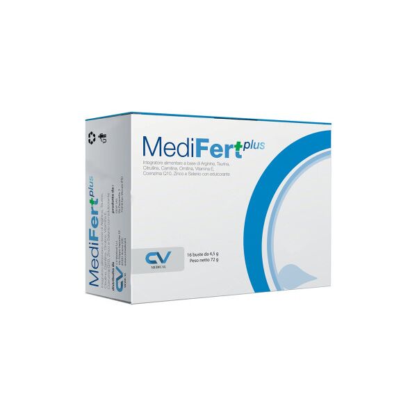 cv medical srl medifert plus: integratore maschile per la fertilità con arginina e zinco