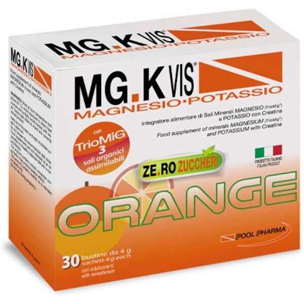 pool pharma srl mg.k vis magnesio potassio orange zero 30 bustine