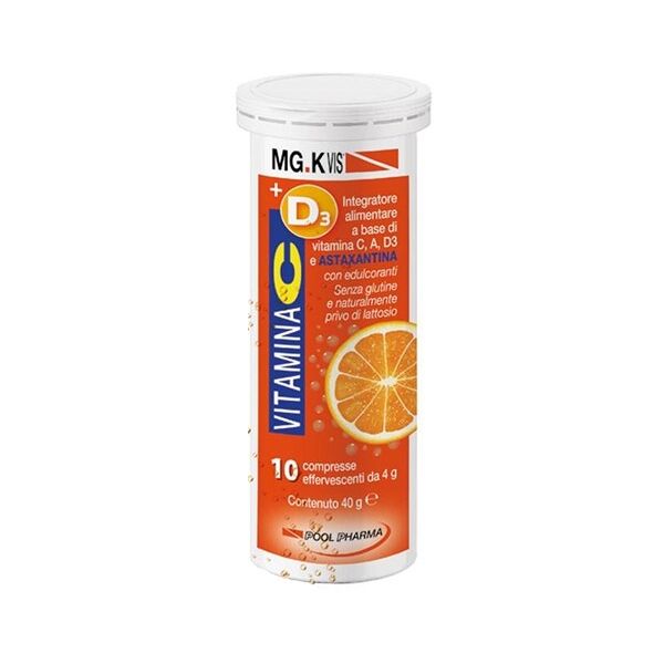 pool pharma srl mgk vis vitamina c+ d3 10 compresse effervescenti