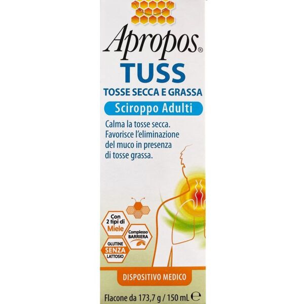 desa pharma srl apropos tuss sciroppo adulti 150ml - sciroppo per tosse adulti con estratti naturali