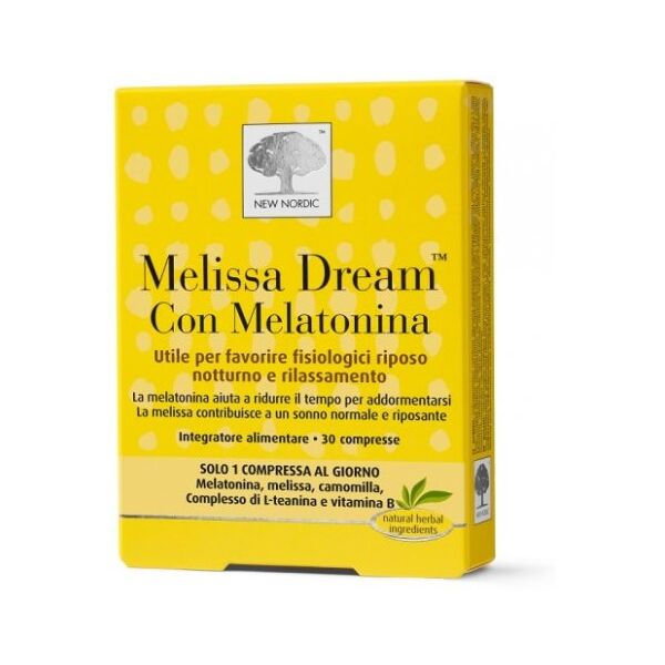 new nordic srl melissa dream melatonina 30cpr