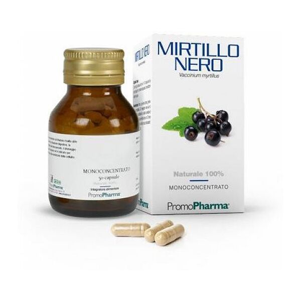 promopharma spa mirtillo nero - 50 capsule di alta qualità per il benessere visivo