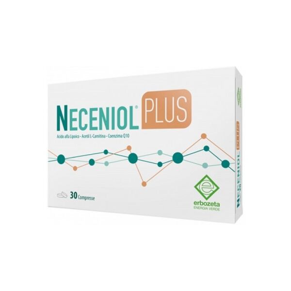 erbozeta spa neceniol plus 30 compresse - integratore alimentare con acido alfa-lipoico, acetil l-carnitina e coenzima q10