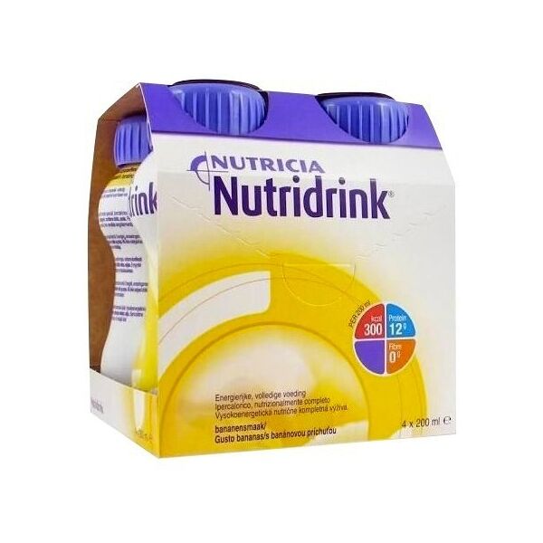 danone nutricia spa soc.ben. nutridrink banana 4x200 ml - supplemento nutrizionale per malnutrizione